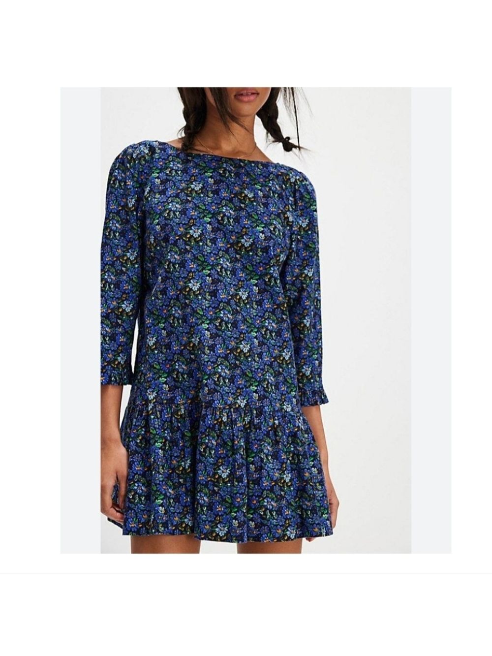 Free People Avenue Blue  Mini Dress